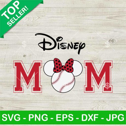 Disney Minnie Baseball Mom Svg