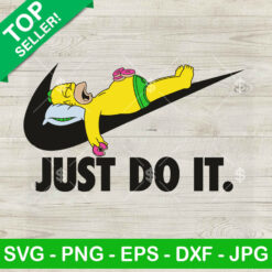 Simpson Just Do It SVG, Homer Simpson Gift SVG, Logo Brand Slogan Cricut PNG DXF EPS