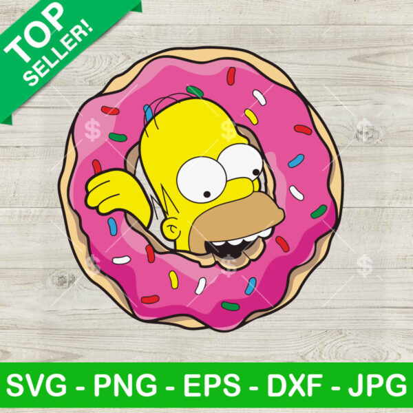 The Simpsons Donut Cake SVG