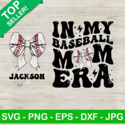 In My Baseball Mom Era Coquette Bow SVG