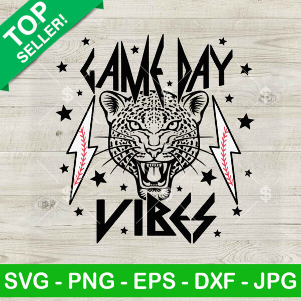 Detroit Tigers Game Day Vibes SVG, Detroit Tigers Baseball SVG, Game Day Vibes SVG PNG DXF EPS