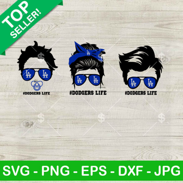 Family Dodgers Life SVG