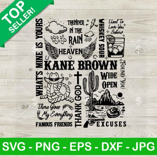 Kane Brown Country Music Svg