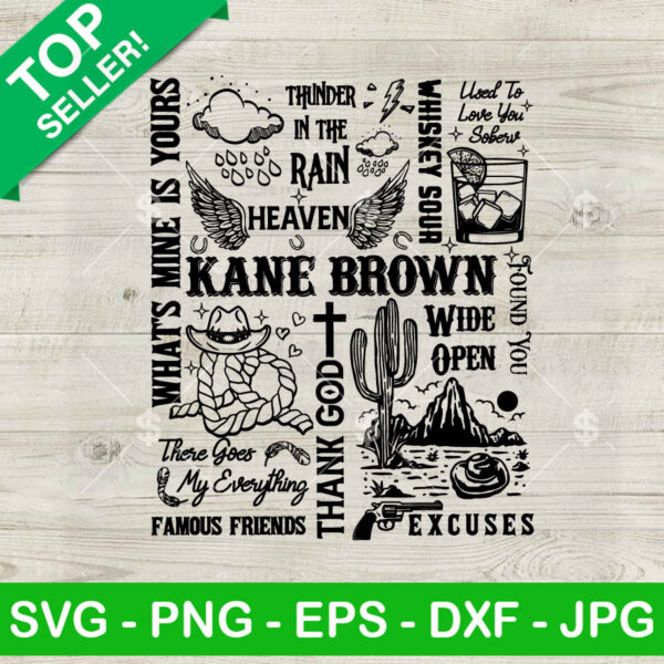 Kane Brown Country Music SVG