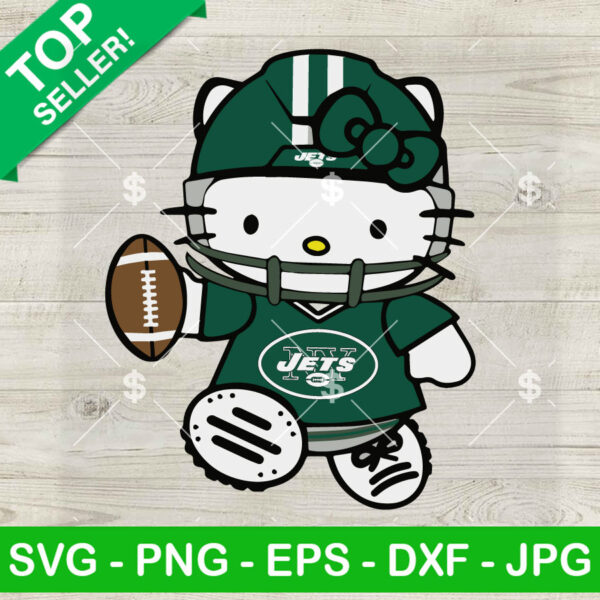 Hello Kitty New York Jets Football SVG