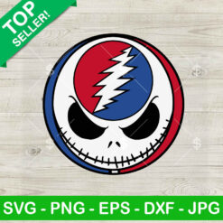 Jack Skellington Grateful Dead Logo SVG, Jack Skellington Face SVG, Grateful Dead SVG PNG DXF EPS