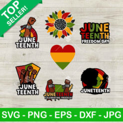 Juneteenth Freedom Day SVG Bundle, Juneteenth 1865 SVG, Black Freedom Day SVG PNG DXF EPS