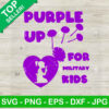 Purple Up For Military Kids SVG