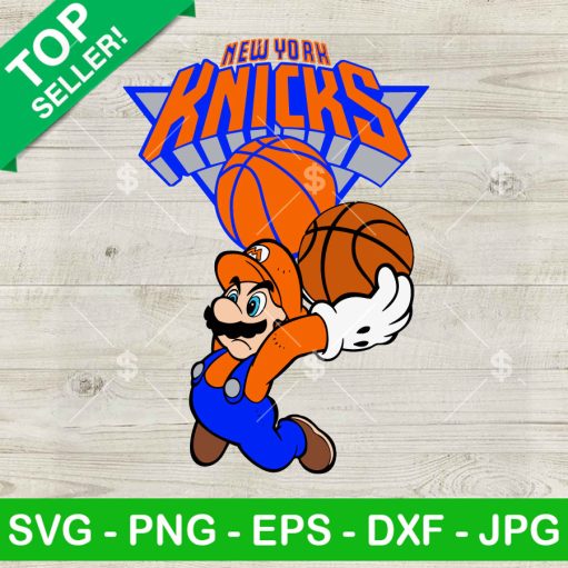 Super Mario Basketball New York Knicks Svg