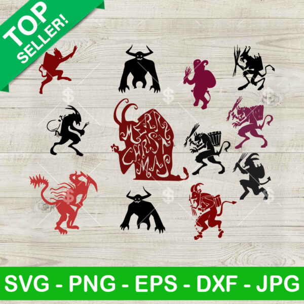 Krampus christmas bundle SVG