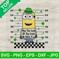 Minion May The Luck of Irish Be With You SVG, Lucky Minion SVG, St Patricks Day SVG PNG DXF EPS