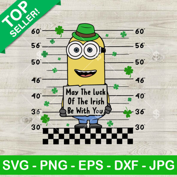 Minion May The Luck of Irish Be With You SVG