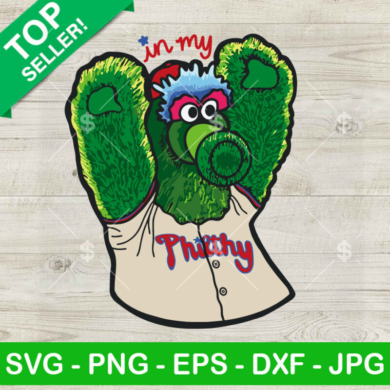 Philadelphia Phillies Phanatic Mascot SVG, In My Philthy Phillies Phanatic Mascot SVG, Phillies SVG PNG DXF EPS Files Cricut