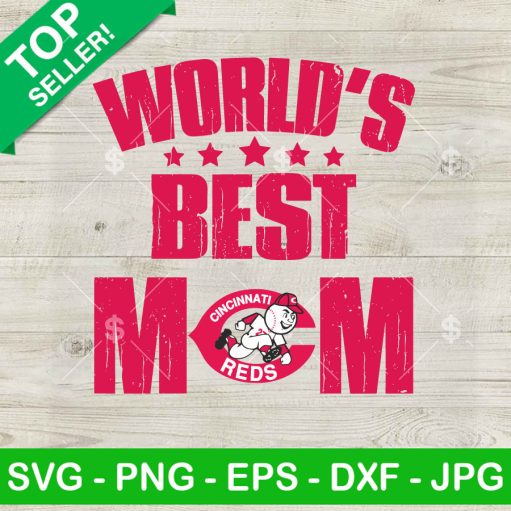 World's best Mom Cincinnati Reds SVG