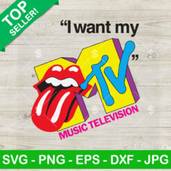 I Want My MTV SVG, MTV 80s Logo SVG, Retro MTV SVG PNG DXF EPS