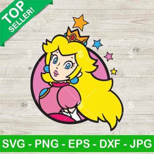Super Mario Princess Peach Svg