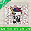 Hello Kitty Mama Philadelphia Phillies Baseball SVG