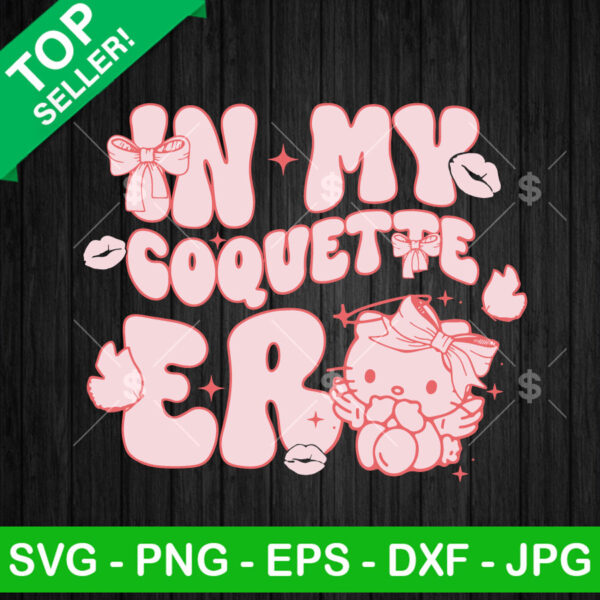 Hello Kitty In My Coquette Era SVG
