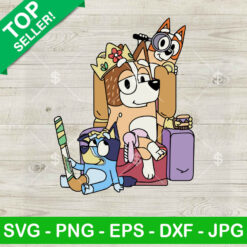 Bluey Queen Family SVG, Bluey Hockey SVG, Queen Hockey SVG Cut file cricut