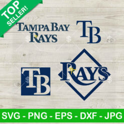 Tampa bay Rays Baseball Bundle SVG, Tampa bay Rays MLB SVG, Tampa bay Rays Team logo SVG Cut file cricut