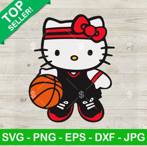 Hello Kitty Basketball Svg