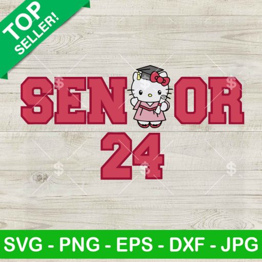 Senior 2024 Hello Kitty Svg