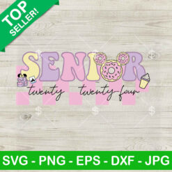 Senior 2024 With Donut SVG