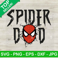 Spider Dad Face Mask SVG