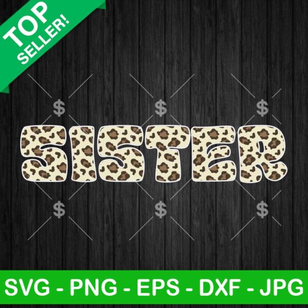 Leopard Sister SVG