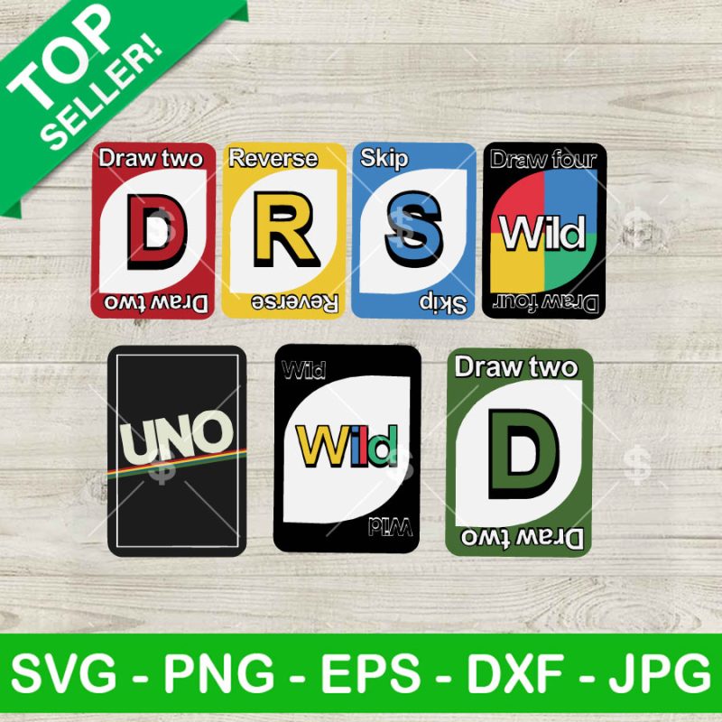 Uno Game SVG, Uno Funny Playing Game Card, Uno Card Game SVG PNG DXF EPS