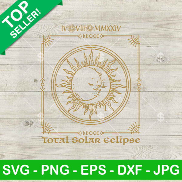Total Solar Eclipse Celestial Sun And Moon SVG