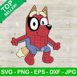 Bingo Dog Costume Spiderman SVG