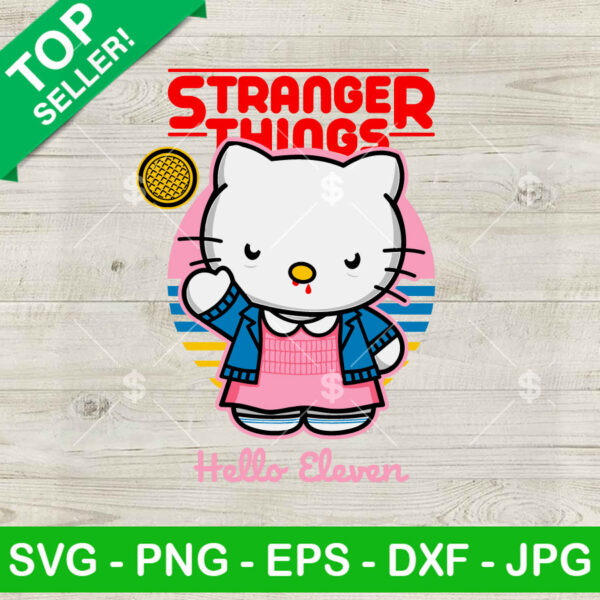Hello Kitty Stranger Things SVG
