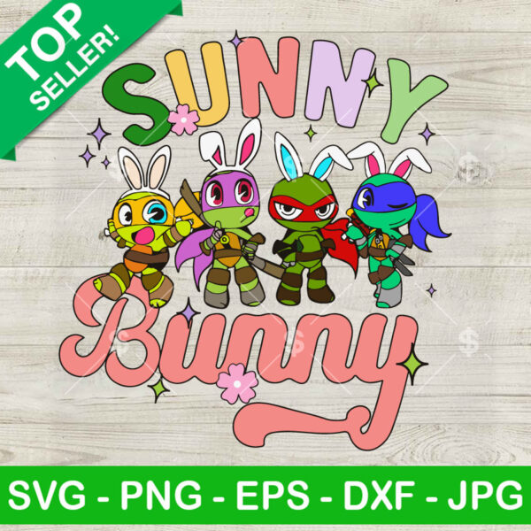 Ninja Turtle Sunny Bunny Easter SVG