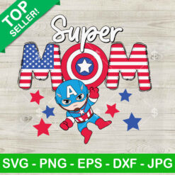 Captain America Super Mom SVG, Superhero Mom SVG, Funny Mother's Day Gift SVG Cut file cricut