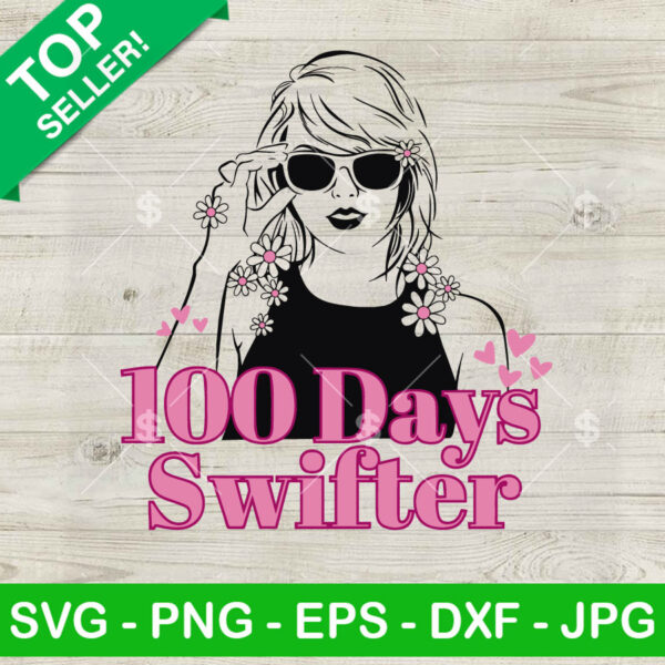 100 Days Swifter SVG