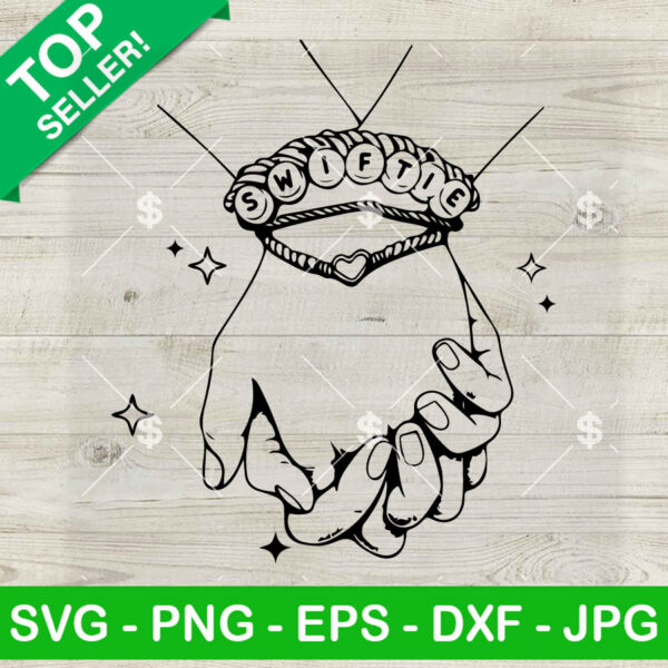 Swiftie Bracelets Holding Hands SVG