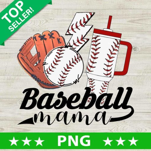 Baseball Mama Tumbler PNG