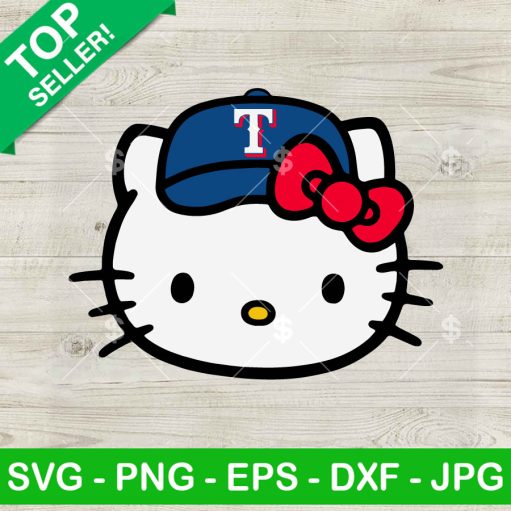 Texas Rangers Hello Kitty Svg