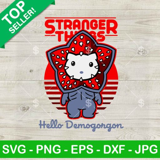 Hello Kitty Demogorgon Stranger Things Svg