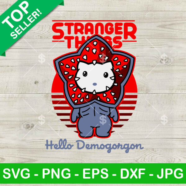 Hello Kitty Demogorgon Stranger Things SVG