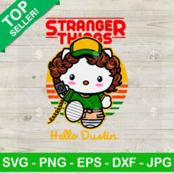Hello Kitty Dustin Stranger Thing SVG