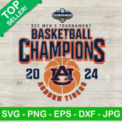 Auburn 2024 SEC Mens Basketball Champs SVG, Auburn Tigers NCAA SVG Cricut PNG DXF EPS