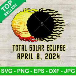 Total Solar Eclipse April 8th SVG