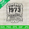 Vintage 1973 Genuine SVG