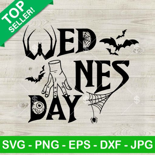 Wednesday Addams Thing Hand Svg