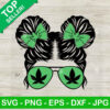 Funny 420 Messy Bun Mom SVG
