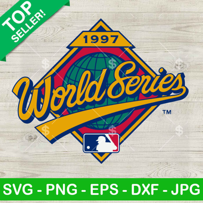 1997 World Series MLB Logo SVG, MLB World Series Logo SVG, Baseball SVG Cut file cricut