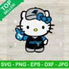 Hello Kitty Carolina Panthers Football No 1 SVG