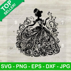 Cinderella Disney Princess Mandala SVG